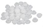 10mm Dia Plastic Round Flush Mounted Tube Insert Hole Covers White 100pcs