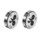 M3 Metric Round Die, Machine Thread Left Hand Threading Die, Alloy Tool Steel Screw Thread Cutting Die, 2pcs