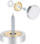 Mirror Screws Decorative Caps Cover Nails Polished Stainless Steel 25mm 4pcs