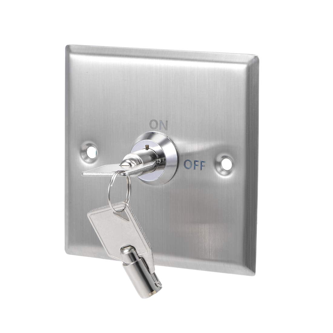 Key Switch On/Off Exit Switches Emergency Door Release SPST for Access Control Panel Mount with 2 Keys