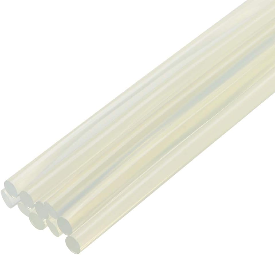 Mini Hot Glue Gun Sticks 12-inch x 0.27-inch for Glue Guns, Clear 10pcs
