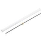 1Pcs 480mm Tr8x2 Lead Screw with Brass Nut (Acme Thread, 2mm Pitch, 1 Starts, 2mm Lead), 304 Stainless Steel Screw Bar Printer Upgrade Parts with Plastic Packaging Tube, Silver