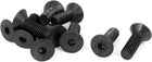 M10 x 30mm Metric Hex Socket Countersunk Head Screw Bolts Black 10PCS
