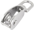 8mm Ropes 20mm Single Sheave Rope Hoist Pulley Wheel Block 0.075Ton