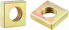 Square Nuts, M6x10mmx3mm Yellow Zinc Plated Metric Coarse Thread Assortment Kit, 100 Pcs