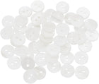 50pcs Natural Shell Buttons, 2 Hole Mother of Pearl Buttons 10mm Sewing Craft Button for Shirt Bag DIY Sewing Crafts Decoration, White