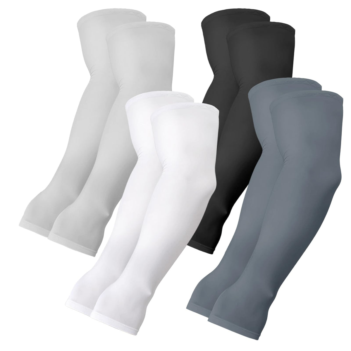 JATEB Arm sleeves med thumbhul kølesleeve, lys mørkegrå