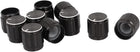 Aluminum Alloy Rotary Potentiometer Knobs Cap 13x16mm 10pcs Black