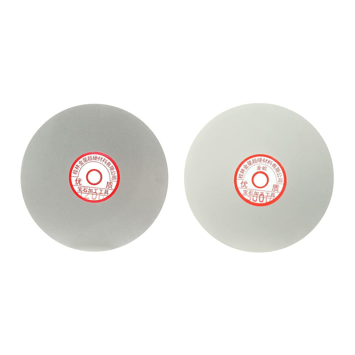 6-inch 1200-Grit 3000-Grit Diamond Coated Flat Lap Wheel Grinding Sanding Polishing Disc 2pcs