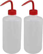 2Pcs 500ml 2mm Dia Soft Plastic Sharp Beak Elbow Squeeze Bottle Succulents Watering