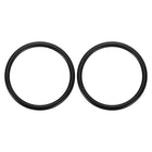 2Pcs 304 Stainless Steel O Ring, M8 x 70 x 86mm(WD. x ID. x OD.) Seamless Welded Circle Loop Round Ring Buckles for Luggage Webbing Craft DIY Decoration Accessories, Black