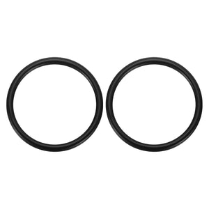 2Pcs 304 Stainless Steel O Ring, M8 x 70 x 86mm(WD. x ID. x OD.) Seamless Welded Circle Loop Round Ring Buckles for Luggage Webbing Craft DIY Decoration Accessories, Black