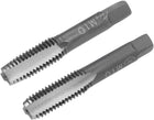 Metric Hand Tap M10 Thread 1.5 Pitch 3 Straight Flutes H2 Alloy Tool Steel Bottom & Taper Screw Tap Set Tapping Tools for Repairing 1 Pair