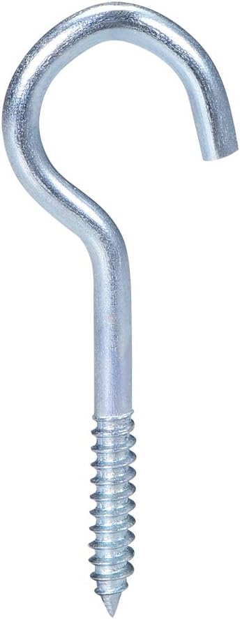 2" Ceiling Hooks Cup Hook Fine Carbon Steel Screw-in Hanger for Indoor and Outdoor Use 20pcs