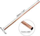 Copper Round Tube, 7mm OD 0.2mm Wall Thickness 300mm Length Straight Pipe Tubing 2 Pcs