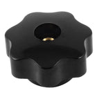6mm Female Thread Diameter Screw on Type Clamping Star Knob Black 40mm Head Dia