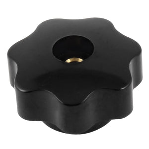6mm Female Thread Diameter Screw on Type Clamping Star Knob Black 40mm Head Dia