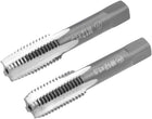 Metric Hand Tap M12 Thread 1.5 Pitch 4 Straight Flutes H2 Alloy Tool Steel Bottom & Taper Screw Tap Set Tapping Tools for Repairing 1 Pair