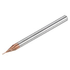 Square Nose End Mill, 0.5mm Solid Carbide AlTiSin Coated Long Reach CNC Router Bits 2 Flutes Milling Cutter with Extended Neck, 3mm Cutting Length 4mm Shank