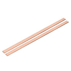 2 Pcs Copper Flat Bar, 0.04" x 5/16" x 13'' C110 Solid Copper Bus Bar Stock Plate Solid Metal Sheets for DIY Crafts, Repairs, Electrical (1mm x 8mm x 330mm)