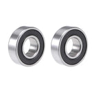 6202-5/8-2RS Deep Groove Ball Bearing 5/8-inchx35mmx11mm Double Sealed Chrome Steel Z2 Lever Bearings 2pcs