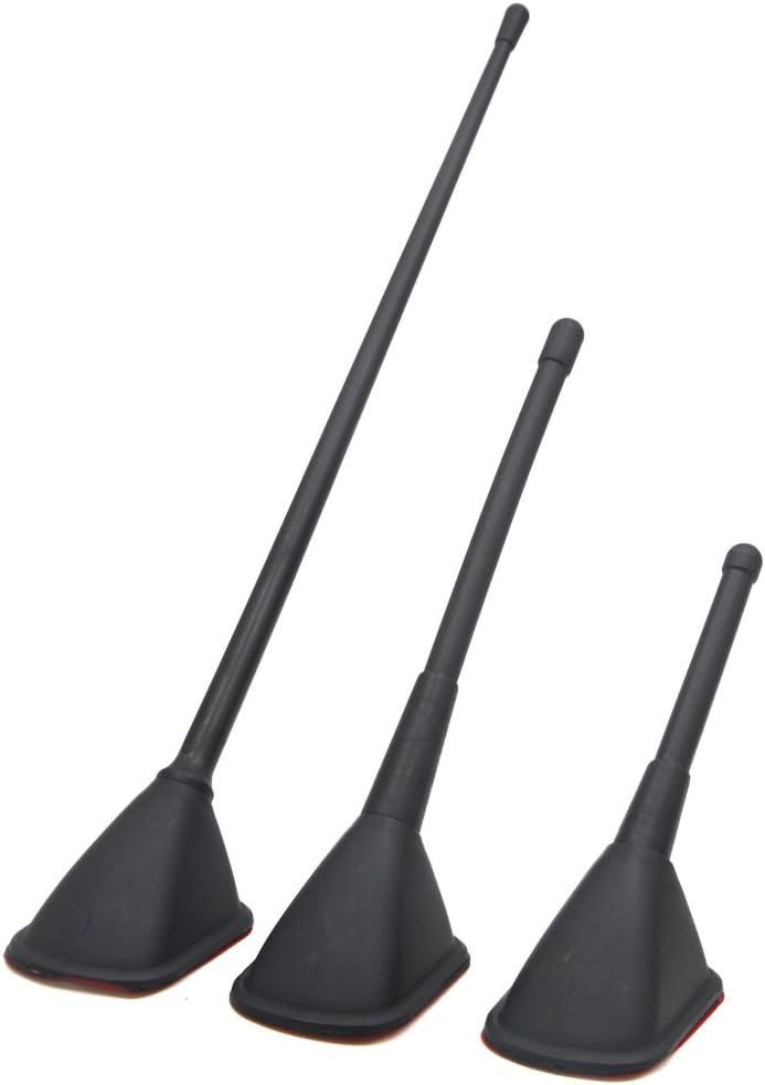 3 in 1 Black Car Decorative Self Adhesive Top Mount Roof Dummy Antenna Aerial