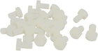 M10 x 15mm Full Thread Nylon Hex Head Cap Screw Bolt Fastener 25 Pcs