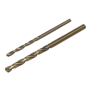 Juego de brocas LinkMejor, de acero de alta velocidad M35 Cobalt, con diámetros de 2.5 mm y 3.3 mm. Brocas con mango redondo, adecuadas para aleaciones de acero inoxidable. Cantidad: 25 unidades.