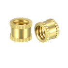 knurled Insert Nuts - 10Pcs 1/4"-20 Female Thread Brass Threaded Insert Embedment Nut for 3D Printer