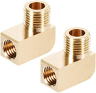 Brass Pipe Fitting 90 Degree Barstock Street Elbow M10 Male X M8 Female Pipe 2pcs