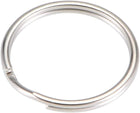 LinkMejor Split Key Ring 20mm Open Jump Connector for Lanyard Zipper Handbag, Nickel Plated Iron, Pack of 50