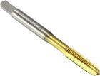 Metric Machine Tap M5 x 0.8mm H2 Titanium Coated (Ti-coated) High Speed Steel 3 Straight Flutes Screw Thread Tapping Threading Machinist Repair DIY Tool