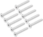 M3x20mm Flat Head Machine Screws Inner Hex Screw 304 Stainless Steel Fasteners Bolts 40Pcs