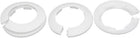 63mm Plastic Wall Flange Radiator Water Pipe Cover White 4pcs
