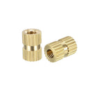 Knurled Insert Nuts - 30Pcs M3 x 8mm Length x 5.4mm OD Female Thread Brass Threaded Insert Embedment Nut for 3D Printer