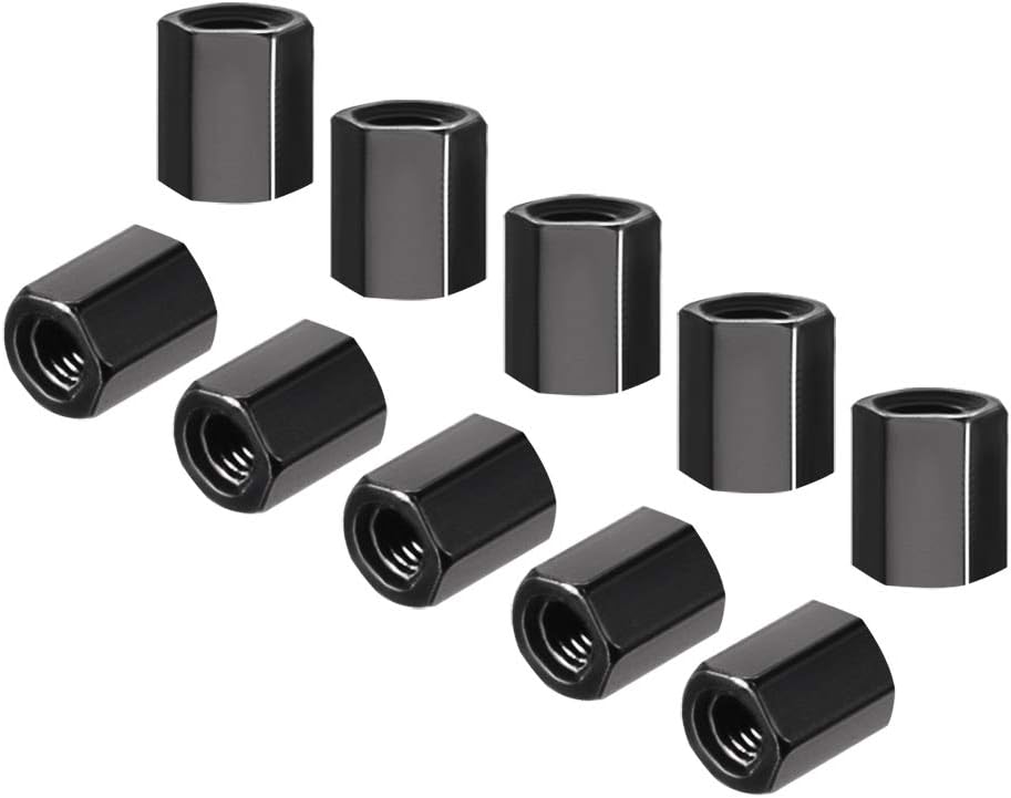 M3x6mm Aluminum Hex Standoff PCB Pillar Spacer,for RC Airplane,FPV Quadcopter,CNC,Black,10pcs