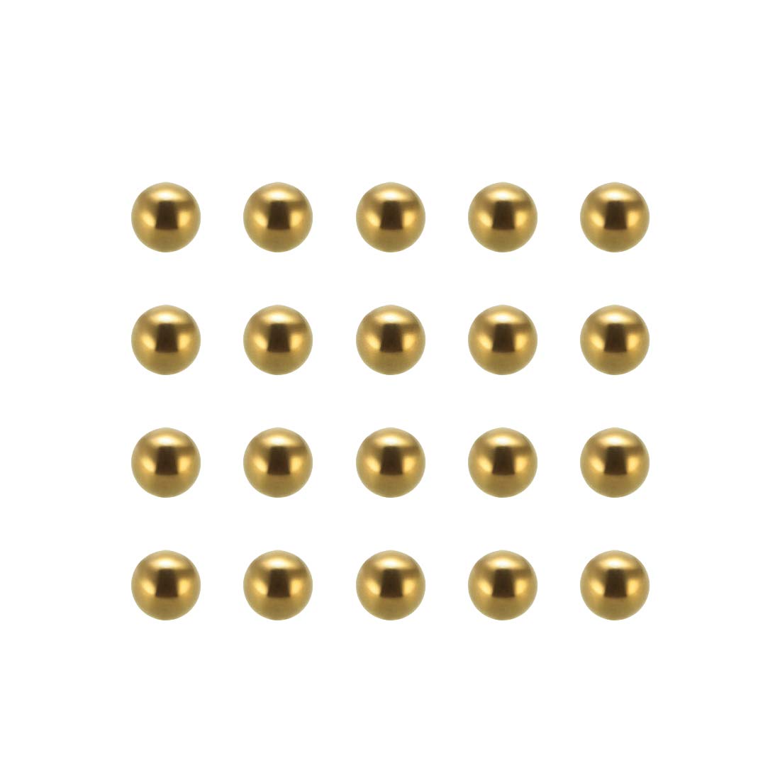 5mm Precision Solid Brass Bearing Balls 50pcs