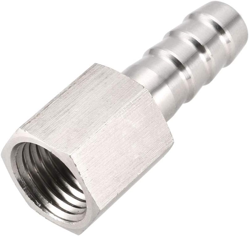 Stainless Steel Barb Hose Fitting Connector Adapter 10mm Barbed X M14 Female Pipe 1Pcs