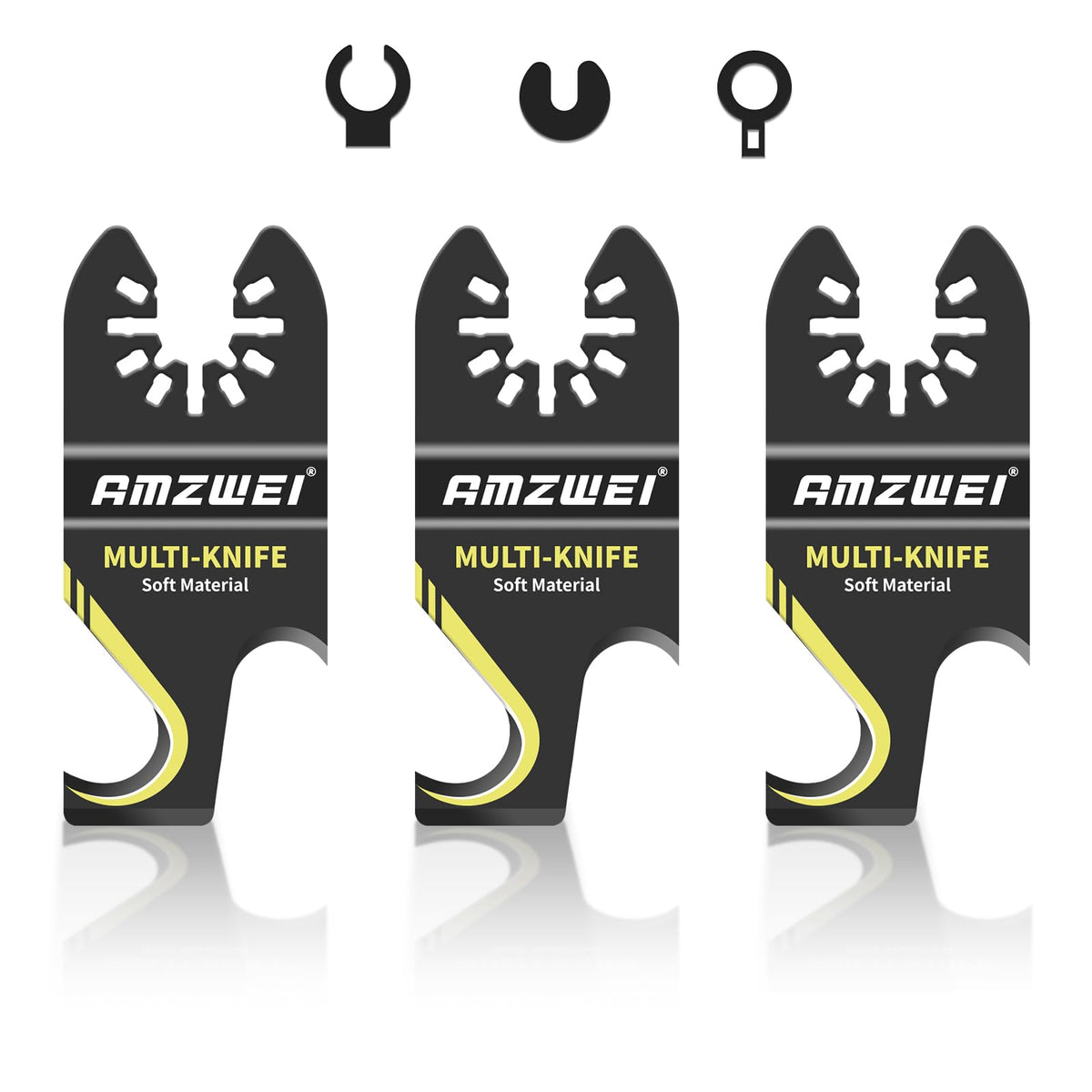 LinkMejor 3PCS Hook Knife Oscillating Multi Tool Blade