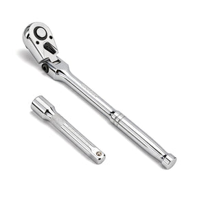 LinkMejor 1/2” Drive Flex Head 90-Tooth Ratchet Wrench z Przedłużką