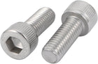 M10x25mm 304 Stainless Steel Left Hand Thread Hex Socket Head Cap Screw Bolt 2pcs