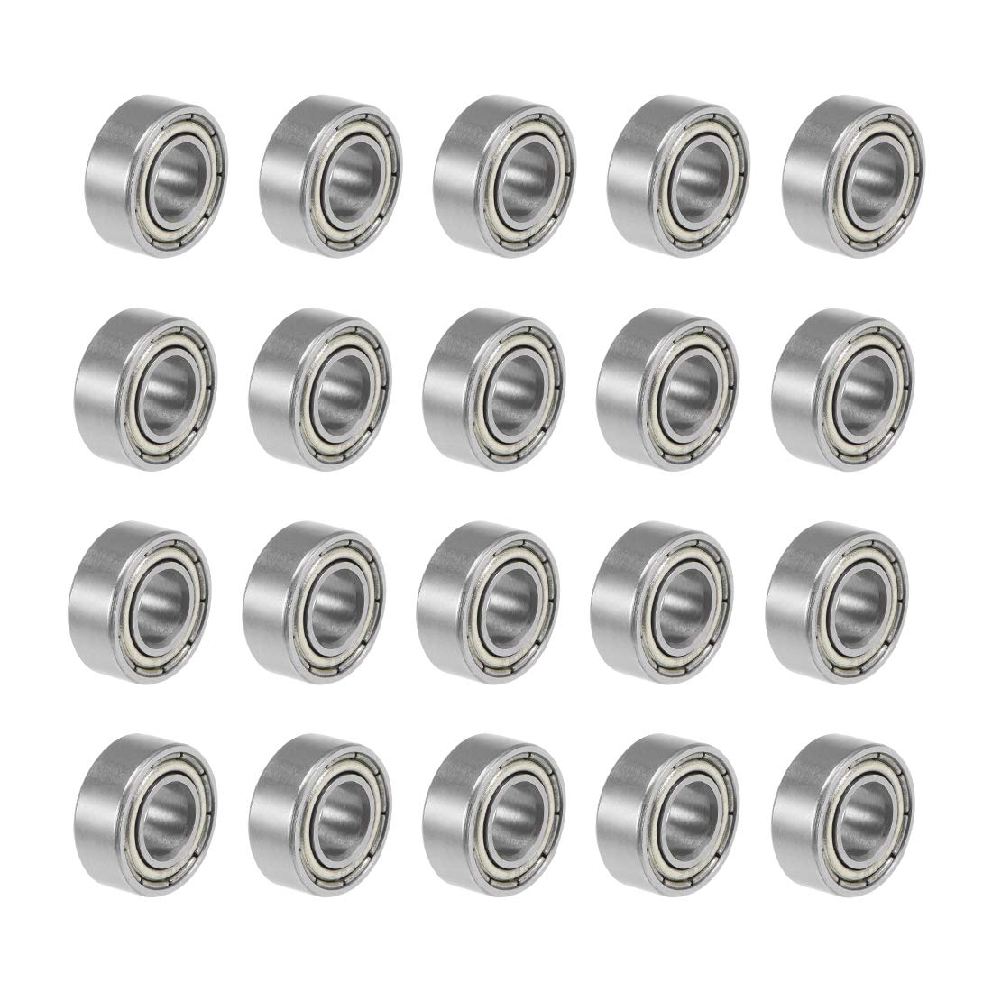 686ZZ Deep Groove Ball Bearings Z2 6mm X 13mm X 5mm Double Shielded Carbon Steel 20pcs
