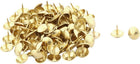 Metal Home Furniture Round Head Decoration Tack Nail Pushpin 10 x 10mm 100pcs Gold Tone