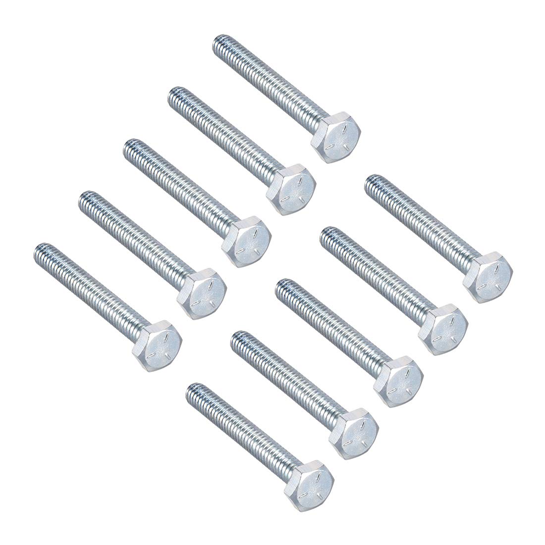 Hex Head Screw Bolts Carbon Steel 1/4"-20x2" Fastener Grade 5 UNC 10pcs
