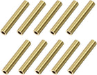Brass Round Tube, 5mm OD 1mm Wall Thickness 30mm Length Seamless Pipe Tubing for DIY Crafts 10 Pcs