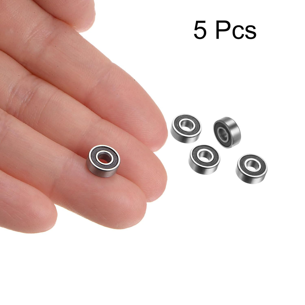 15pcs MR106-2RS Tiefziehrollenlager 6x10x3mm Chromstahl Miniaturlager Doppelabdichtete Präzisionslager, P6 (ABEC 3)