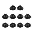 10pcs Hole Plug 3/8 Inch (9mm) Button Plugs Fit for 8mm Hole, Snap in Locking Hole Tube Plug Silicone Tube Waterproof Plug Tube Plug, Black
