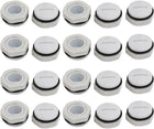 PG11 Nylon Male Threaded Cable Gland Screw End Cap Cover Gray 20pcs