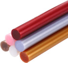6pcs Hot Glue Sticks 4 inch x 0.43 inch Large Glue Sticks, 100 x 11mm Metallic 6 Color