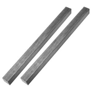 2Pcs Square Steel Bar Stock, 7/8"x7/8"x12"(22mmx22mmx305mm) 1045 Square Steel Rod Bars Precision Key Stock for Keyways Structural Support Industrial Machinery DIY Craft